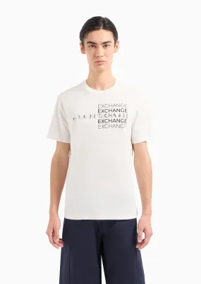 AX – T-SHIRT REGULAR FIT IN COTONE CON STAMPA METAL