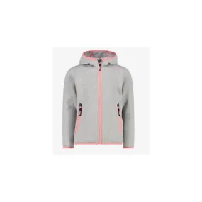 Cmp Kid G Jkt Fix Hd Pile Lana Zip Capp Ghiaccio/Salm Junior Bimba