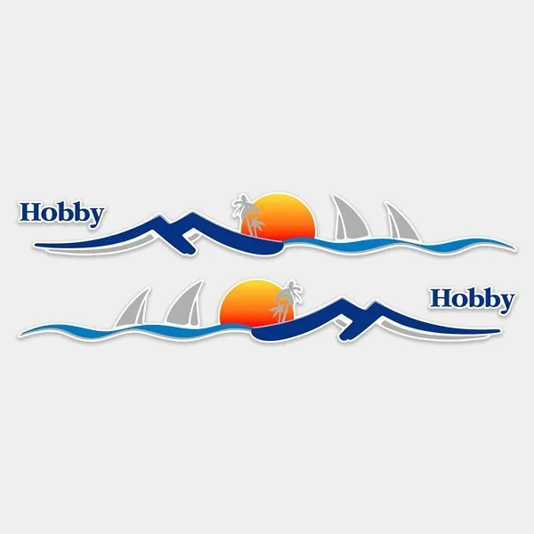 Kit paesaggio mare e spiaggia con tramonto per car - ADESIVI PER CAMPER