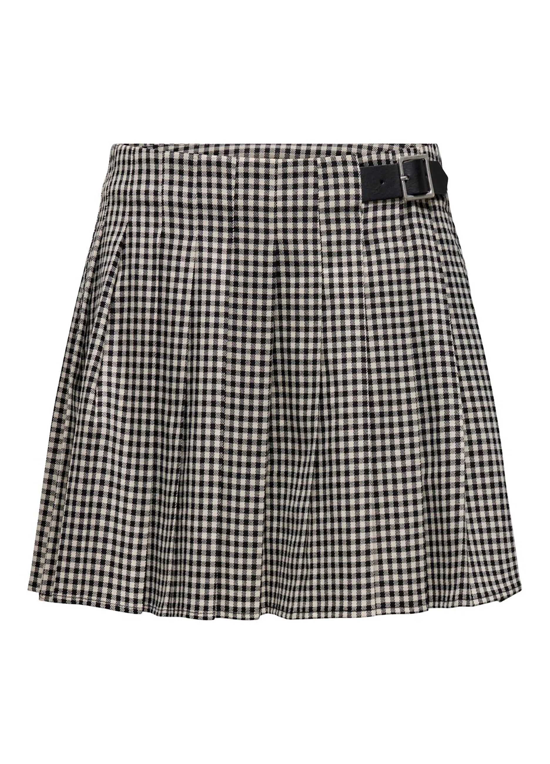 ONLY  Gonna plissettata pied de poule donna